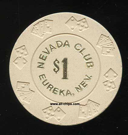 $1 Nevada Club Eureka 1st issue 1969