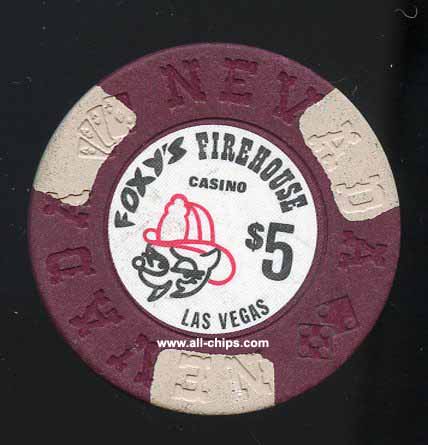 $5 Foxys Firehouse 1st issue Red helmet 1977