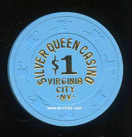 $1 Silver Queen Casino 1st issue 1989