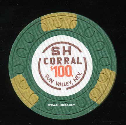 $100 SH Corral 1st issue 1976 Sun Valley NV.