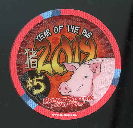 $5 Palace Station Chinese New Year of the Pig #2 of 2