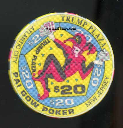 TPP-20 $20 Trump Plaza Jester Poker Room