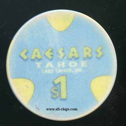 $1 Caesars Tahoe 3rd issue 1995 used