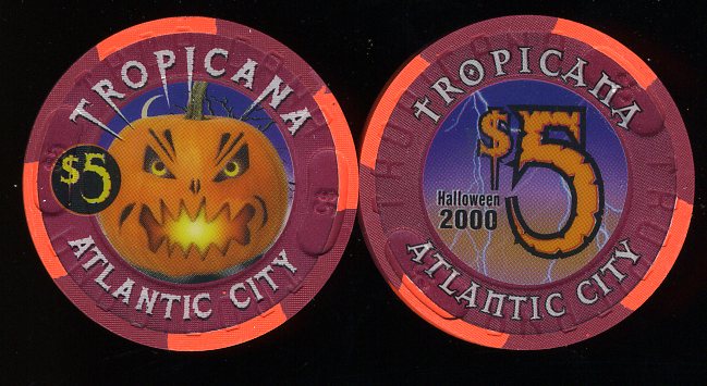 TRO-5w $5 Tropicana Halloween 2000 Pumpkin