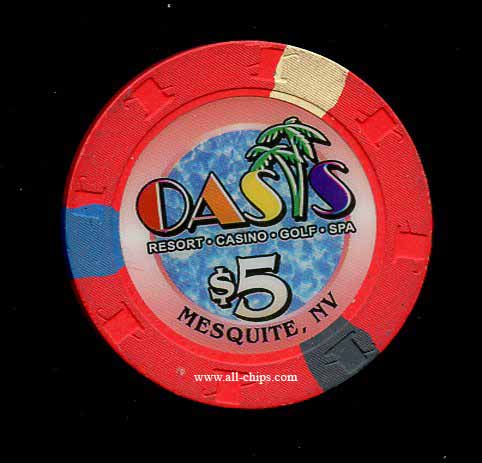 $5 Oasis Resort 2nd issue 2001 Mesquite