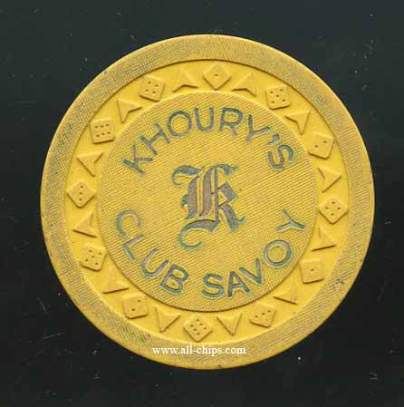 n/d Khourys Club Savoy 2nd issue 1949
