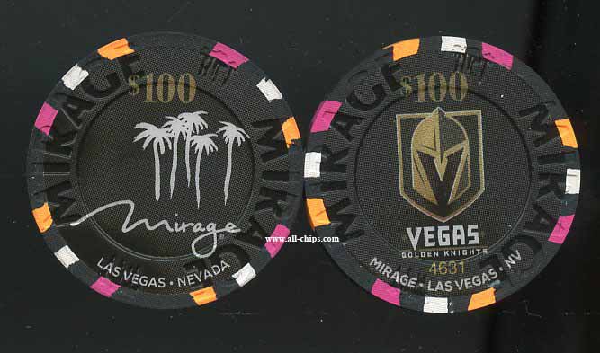 $100 Mirage Vegas Golden Knights