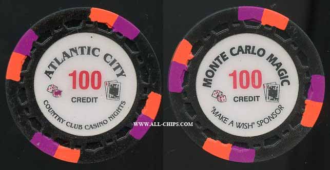 $100 Atlantic City Country Club Casino Nights 