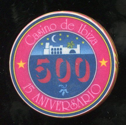$500 Casino De Ibiza Spain 15th Aniversario