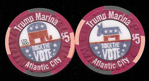 MAR-5ae $5 Marina Rock The Vote 2004 LTD 500