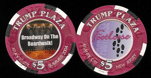 TPP-5ah $5 Trump Plaza Footloose 
