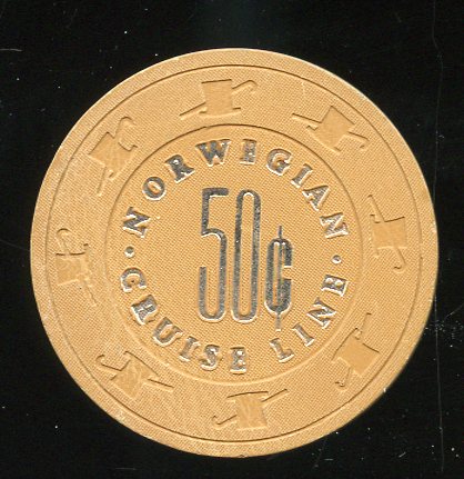 .50c Norwegian Cruise Line Silver Hot Stamp
