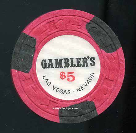 $5 Gamblers Casino 1st issue Downtown 1974