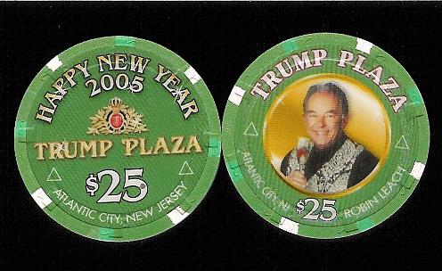 TPP-25m $25 Trump Plaza Happy New year 2005 Robin Leach