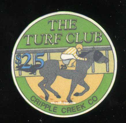 $25 The Turf Club 1st issue Cripple Creek CO.