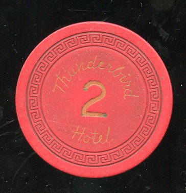 Thunderbird Roulette Red Table 2 1st issue 1948