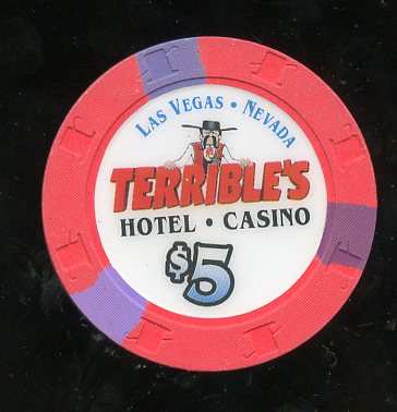 $5 Terribles Las Vegas 1st issue 2000 UNC