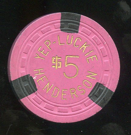 $5 Yep Lucky Club Henderson 1st issue 1962 