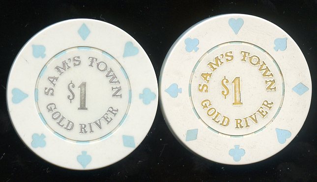 $1 Sams Town Gold River 1st issue 1984