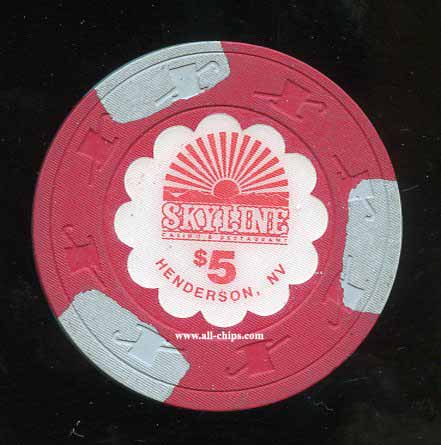$5 Skyline Casino & Restaurant 3rd issue 1992
