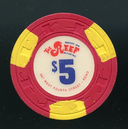 $5 The Reef Casino 1st issue 1974