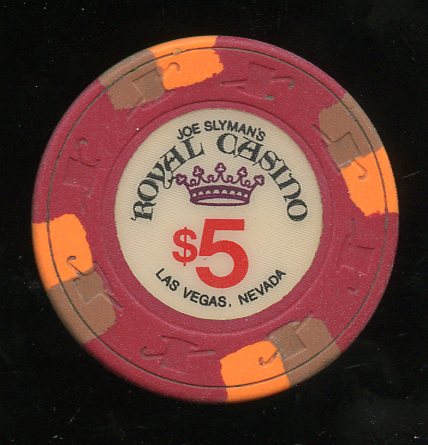 $5 Joe Slymans Royal Casino 1st issue 1977