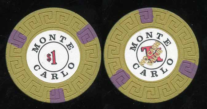 $1 Monte Carlo Reno 2nd issue 1978 Cancelled