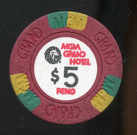 $5 MGM Grand Hotel 1st issue 1979