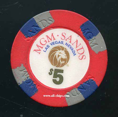 $5 MGM Sands 1st issue 1988