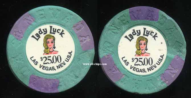 $25 Lady Luck 3rd issue 1972
