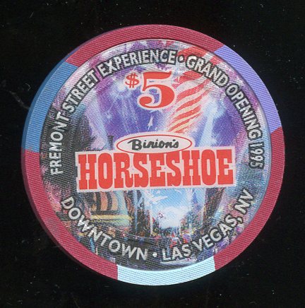 $5 Binions Horseshoe Fremont Street Experience Grand Opening 1995