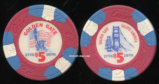 $5 Golden Gate 6th issue 1976 Bicentennial