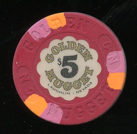 $5 Golden Nugget 1st issue 1988 Laughlin