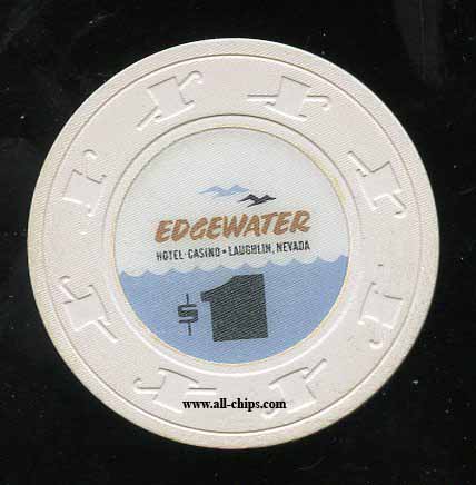 $1 Edgewater 1st issue 1989 Laughlin 
