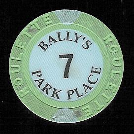 Ballys 4 Park Place Green Table 7