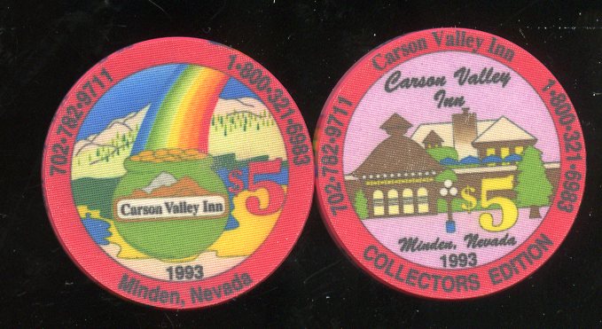 $5 Carson Valley Inn Collectors Edition 1993
