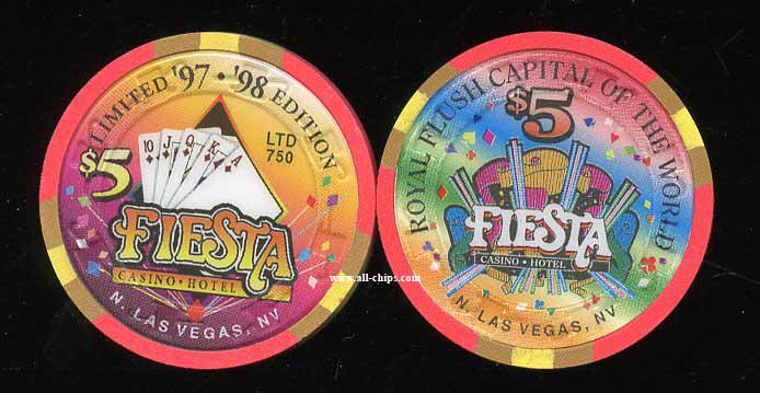 $5 Fiesta Royal Flush Diamonds