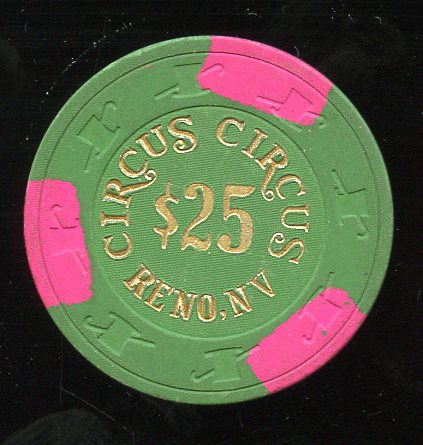 $25 Circus Circus Reno 2nd issue 1989
