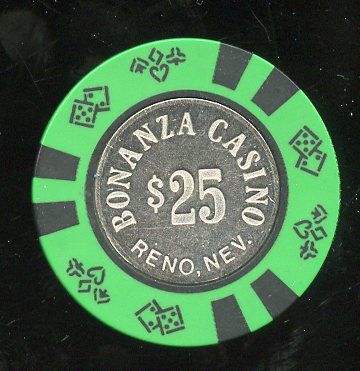 $25 Bonanza Casino 2nd issue 1980s 