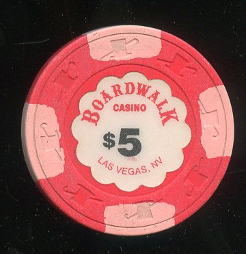 $5 Boardwalk Casino 1st issue 1991 