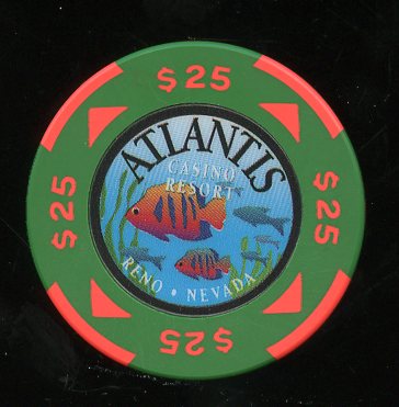 $25 Atlantis 1st issue 1996 Reno