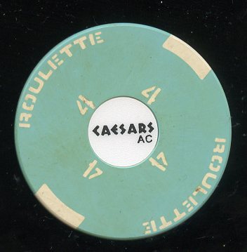 Caesars AC 3rd issue Roulette Lt. Blue Table 4