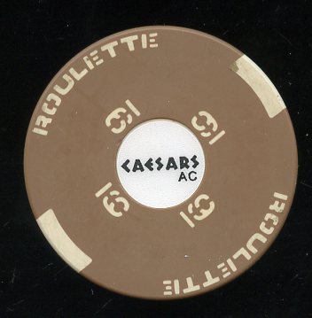 Caesars AC 3rd issue Roulette Brown Table 9