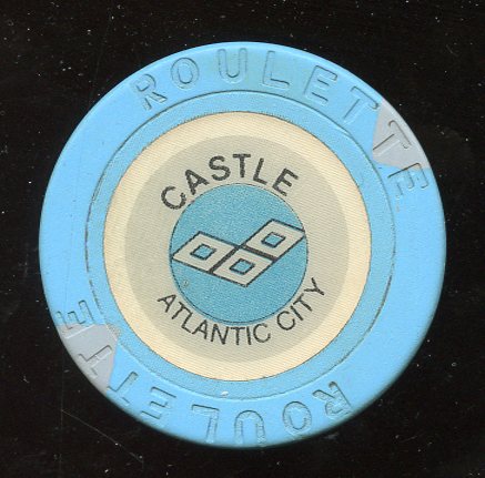 Trump Castle Roulette Lt. Blue 3 Diamonds