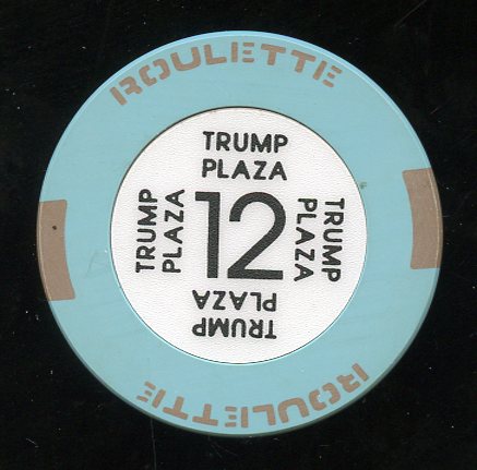 Trump Plaza 2nd issue Roulette Lt Blue Table 12
