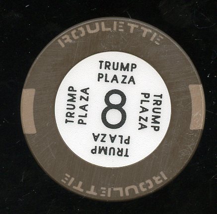 Trump Plaza 2nd issue Roulette Brown Table 8