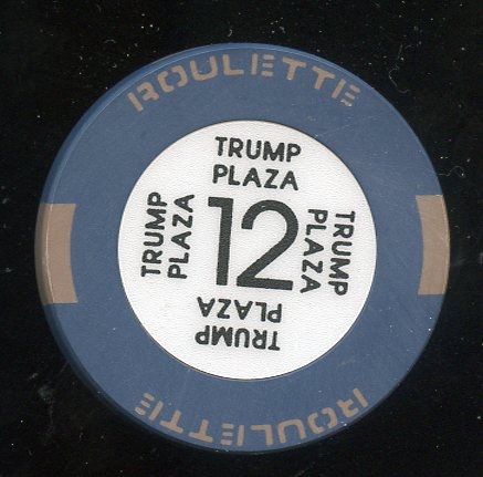 Trump Plaza 2nd issue Roulette Blue Table 12