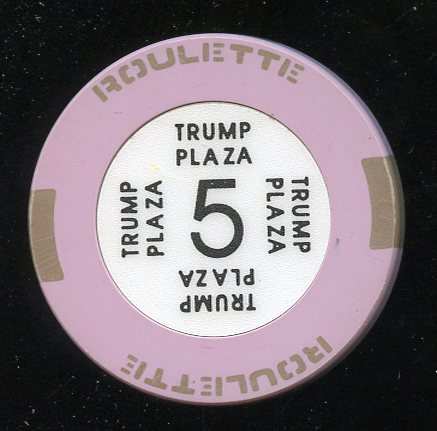 Trump Plaza 2nd issue Roulette Lavender Table 5