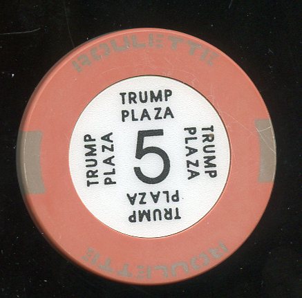 Trump Plaza 2nd issue Roulette Orange Table 5