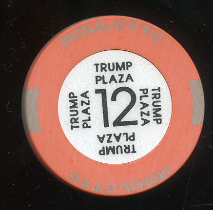 Trump Plaza 2nd issue Roulette Orange Table 12
